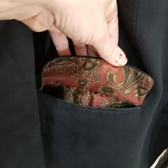 Vintage Lauren by Ralph Lauren Men’s Black Faux Suede Sport Coat Size 44R